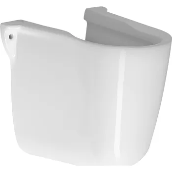 BRUCKNER SPIRAL keramický kryt sifonu, polosloup, bílá