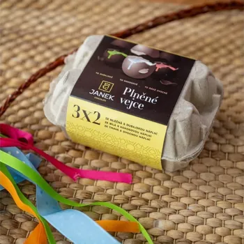 Čokoláda JANEK Jankova plněná vejce - six-pack 420 g