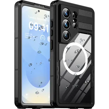 Pouzdro na mobilní telefon ShellBox - Voděodolné pouzdro IP68 - Samsung Galaxy S26 Ultra - Černá