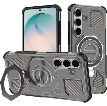 Pouzdro na mobilní telefon Techsuit - Carbon Shield PRO - Samsung Galaxy S26 Plus - Kouřová černá