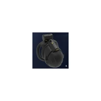 Pás cudnosti Pas cudnosti pro muže s ostny a dvěma zámky Y001 Barva Černá Škrtící kroužek plochý 08596741000048 8596741000048