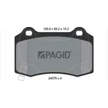 Sada brzdových destiček, kotoučová brzda PAGID T1804N