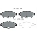 Sada brzdových destiček, kotoučová brzda PAGID T3013N