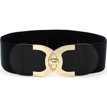 Opasek Dámský pásek na šaty s přezkou FlaG Černý Lifestyle 190129064350s1