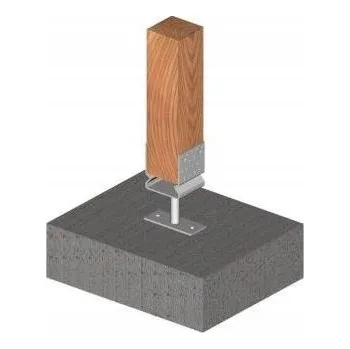 Kotvící patka 14-06/90x120 zinek bílý / balení 1 ks