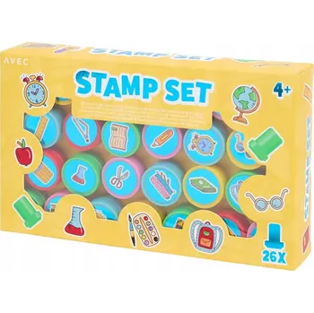 Dětské razítko RAZÍTKA NA ZDOBENÍ S RŮZNÝMI MOTIVY PRO DĚTI 26 KUSŮ