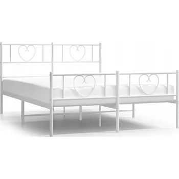 Postel Kovová postel VidaXL 120x200 bílá