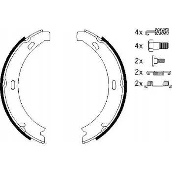 Brzdová čelist Brzdové čelisti Bosch 0 986 487 584 - sada