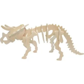 3D puzzle WOODEN TOY , WCK 3D puzzle Triceratops malý