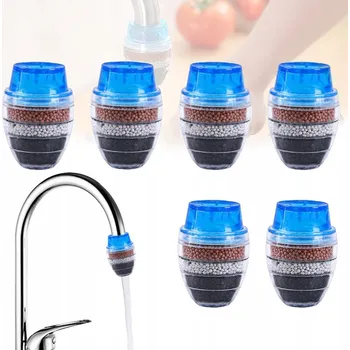 Filtrace vody FILTR NA VODU NA KOHOUTEK 16-23MM ČIŠTĚNÍ PRŮTOKOVÉ VODY FILTRACE 6 Ks