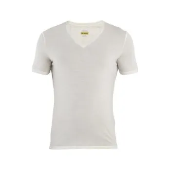 Pánské termoprádlo Icebreaker Anatomica SS V Men (103661) UNDYED béžová S