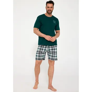 Pánské pyžamo Pyžamo Cornette 326/212 Montana kr/r S-2XL zelená L