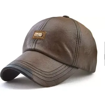 Kšiltovka Jamont koženková kšiltovka Ripper Hnědá