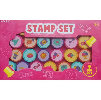 Dětské razítko Razítka na zdobení s různými motivy pro děti, 26 Kusů