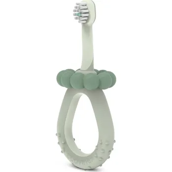 Zubní kartáček Suavinex Baby Training Toothbrush zubní kartáček pro děti 0-2 y Green 1 ks