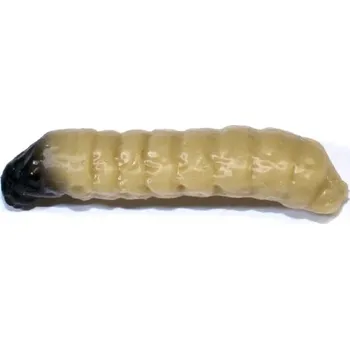 Umělá nástraha Revol Baits nástraha Caddis Larva 30mm příchuť sýr-česnek, barva světle béžová 10ks
