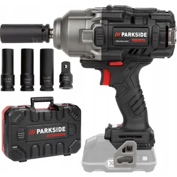 PARKSIDE aku rázový utahovák 1/2" 1356 Nm se SMART akumulátorem 4 Ah a nabíječkou 4,5 A / 120 W