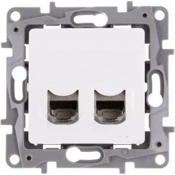 Elektrická zásuvka Dvojitá zásuvka RJ45 kat. 6 LEGRAND Niloe bílá