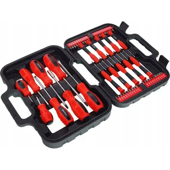 Šroubovák Sada šroubováků, bitů a nástavců – 58 dílů v plastovém kufříku ZSW58PW