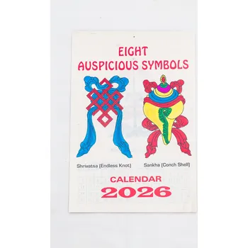 Kalendář ETNO Nástěnný KALENDÁŘ Buddhismus Nepál Ruční práce Papírový 2026