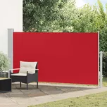 vidaXL Zatahovací boční markýza/zástěna na terasu 170 x 300 cm červená
