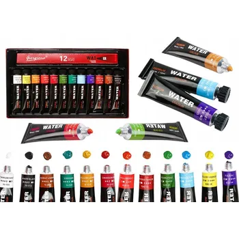 Výtvarná barva Akrylové barvy LEAN Toys 12 ks x 12 ml