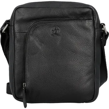 Kabelka Stylová pánská kožená crossbody taška Bellugio Marit, černá