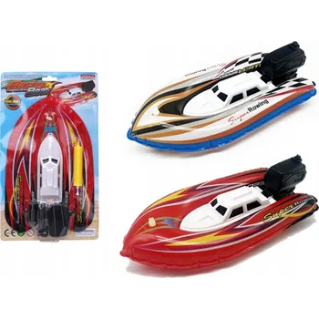 Dětský nafukovací člun s pumpou - 2 barvy (červená, modrá) 29 cm, baterie 2