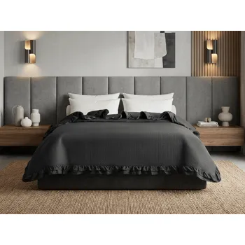 Přehoz na lůžko Přehoz na postel MONTEGO, černý Rozměr: 170 x 210 cm