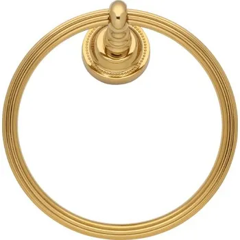 Držák na ručník Kruh na ručník Antik s potahem 24k zlata