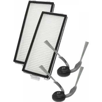 Sada příslušenství pro robotický vysavač HEPA filtry a kartáčky pro vysavač XIAOMI Roborock Saros Z70 Silver sada 2+2ks