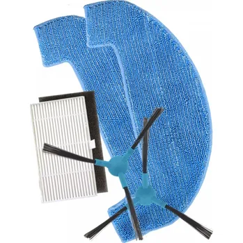 Sada příslušenství pro robotický vysavač Kartáčky, HEPA filtr k vysavači CECOTEC Conga 2499 Ultra Home Titanium sada a mopy 5ks