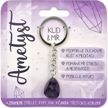 Nekupto Klíčenka s polodrahokamy Ametyst
