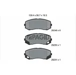 Sada brzdových destiček, kotoučová brzda PAGID C7004N