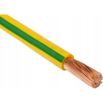 elektrický kabel Vodič H05V-K 1,0mm2 ŽLUTO-ZELENÝ