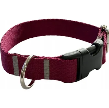 Obojek pro psa Obojek pro psa 2 cm s přezkou, nastavitelný Bordó Zepnij M: 30-45 cm