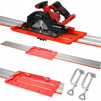 Pilová lišta Vodicí lišta Yato 1500 mm hliníková se svorkami pro kotoučové pily