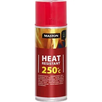 Barva ve spreji Barva žáruvzdorná motorová Maston 250c 400 ml červená