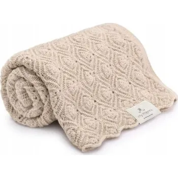 Prostěradlo Deka pearl warm beige ze 100% merino vlny - MY MEMI