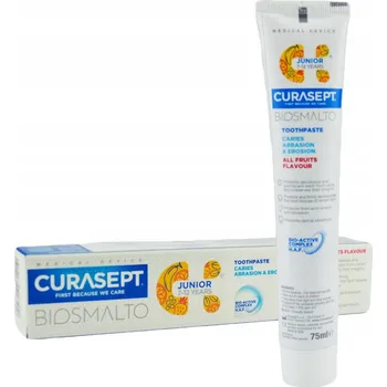 zubní pasta Curasept Biosmalto Junior - zubní pasta pro děti s příchutí tutti frutti 75 Ml