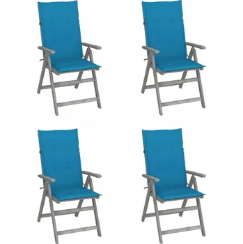 Zahradní židle VidaXL dřevo modrá