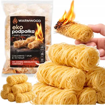 Krbová kamna Podpalovač z dřevité vlny Ekologický podpalovač pro gril, krb, kamna 2kg