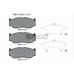 Sada brzdových destiček, kotoučová brzda PAGID T4281N