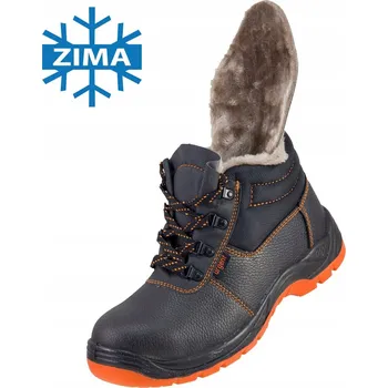 Pracovní obuv Zimní pracovní boty zateplené URGENT 106 OB s ochranou proti propíchnutí, bez ocelové špičky, velikost 43