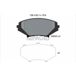 Sada brzdových destiček, kotoučová brzda PAGID T1402N