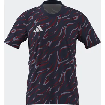 cyklistický dres ADIDAS Dres Practise XL ČERNÁ|ČERVENÁ|ŠEDÁ