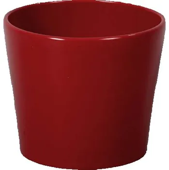 Obal na květináč Obal na květník CALYPSO CHRISTMAS keramický d15x13cm, červený