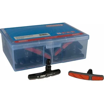 Brzda na kolo ELVEDES Krabice 25 párů brzdových destiček s ABS Elvedes V-Type ORANŽOVÁ