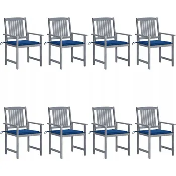 Zahradní židle VidaXL dřevo modrá