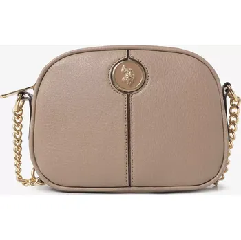 Kabelka U.S. Polo Assn. dámská kabelka, crossbody ENAMEL CHAIN hnědá